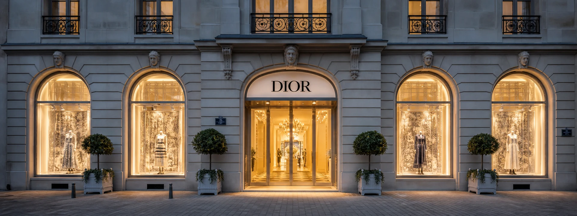 Dior flagship boutique storefront
